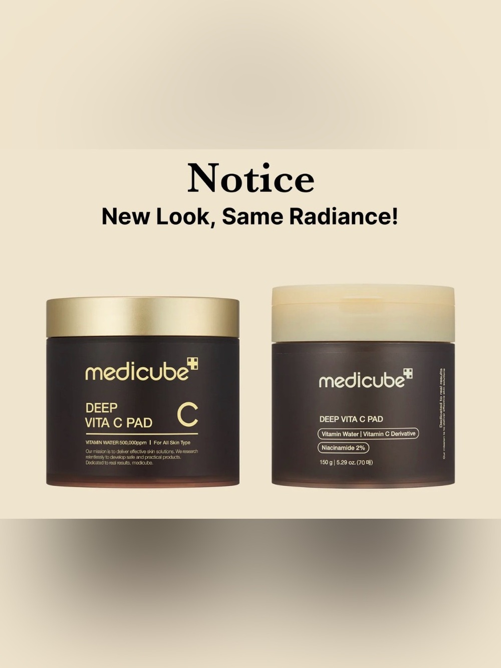 Deep Vita C Pad — Dark Brown / Gold SEALED/Unused